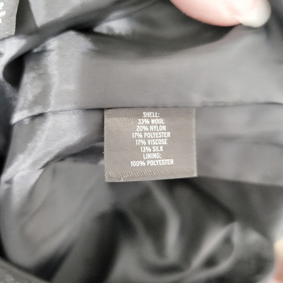 Semantiks Gray Speckled Wool Blend Pleated Skirt Size 12 - Picture 9 of 9